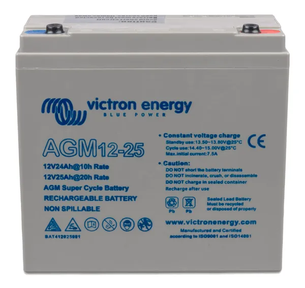 12V/25Ah AGM Super Cycle Batt. (M5) - imagine 4