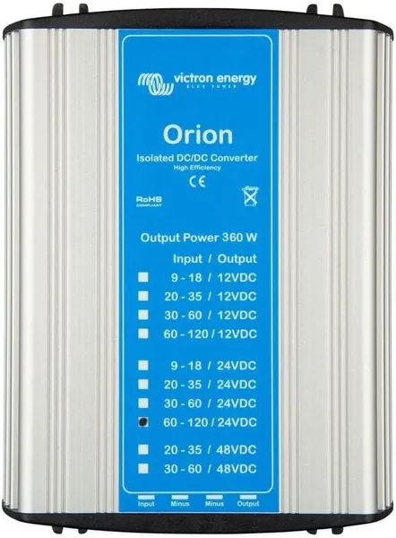 Orion 110/24-15A (360W) Isolated DC-DC converter
