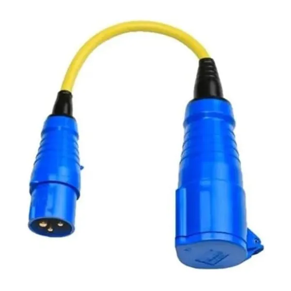 Adapter Cord 16A to 32A/250V-CEE Plug 16A/CEE Coupling 32A