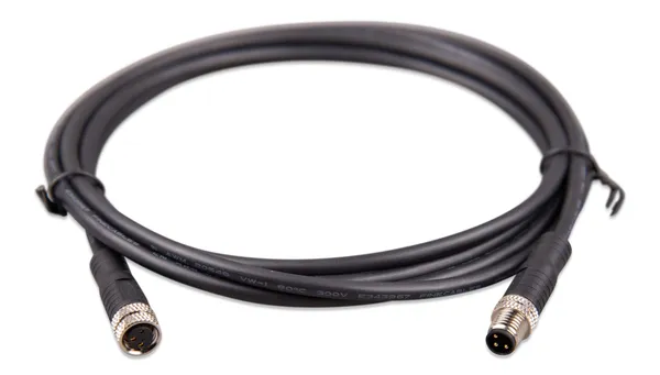 M8 circular connector Male/Female 3 pole cable 2m (bag of 2) - imagine 2