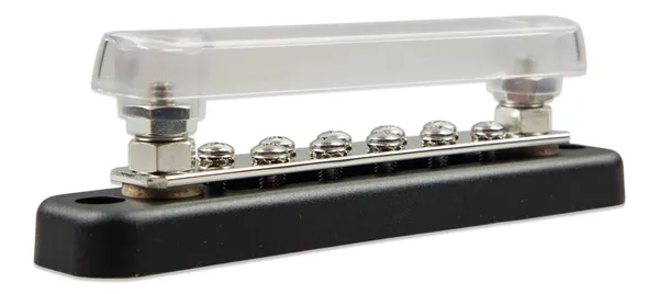 Busbar 150A 2P with 10 screws +cover - imagine 3