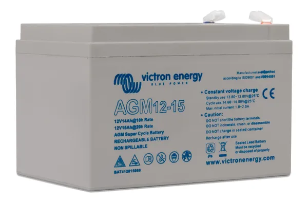 12V/15AhAGMSuperCycleBatt(6.3x0.8) - imagine 2