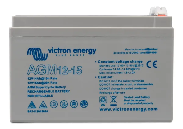 12V/15AhAGMSuperCycleBatt(6.3x0.8)