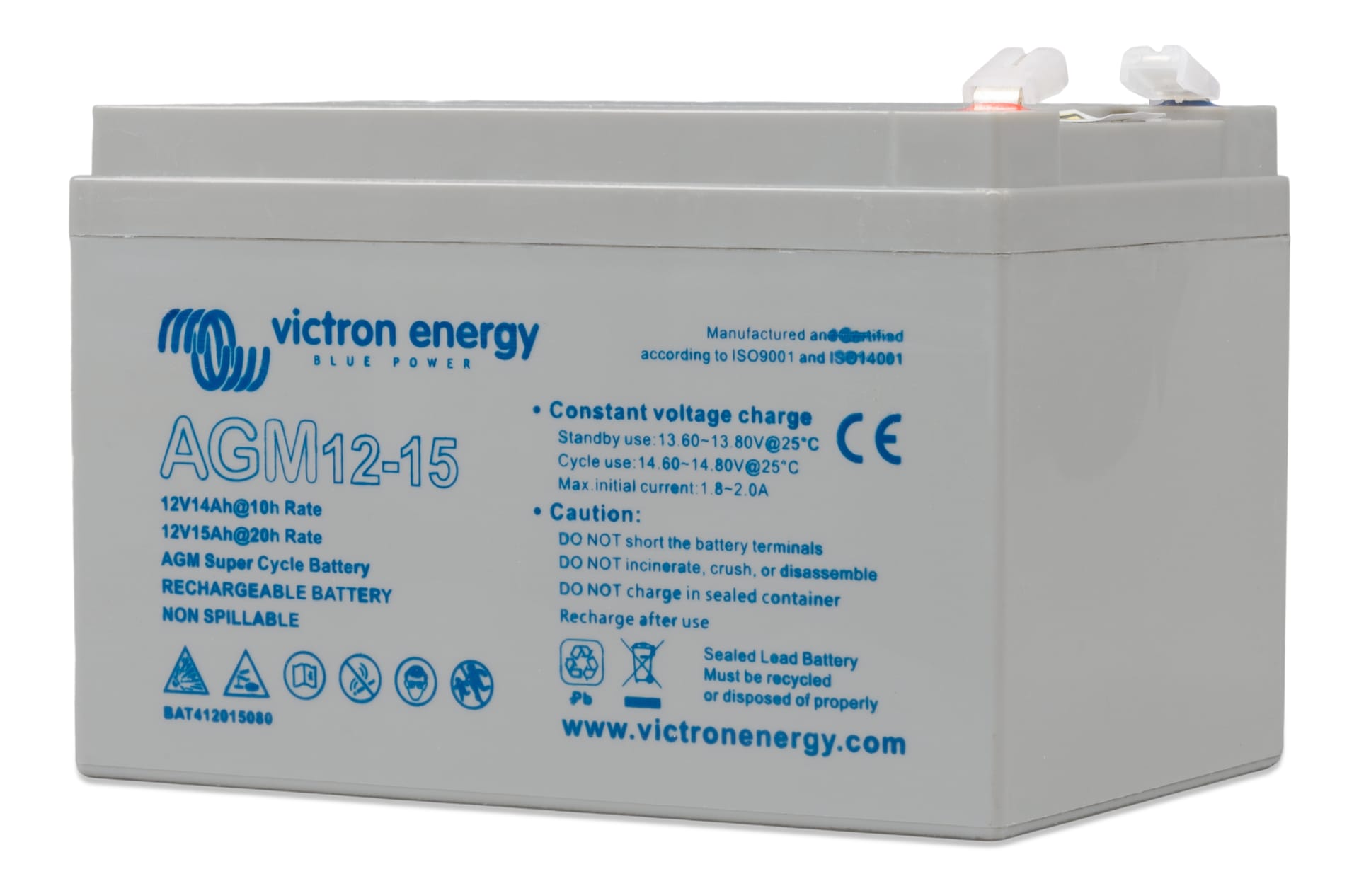 12V/15AhAGMSuperCycleBatt(6.3x0.8)