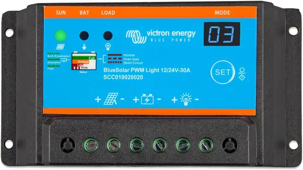 BlueSolar PWM-Light Charge Controller 12/24V-30A