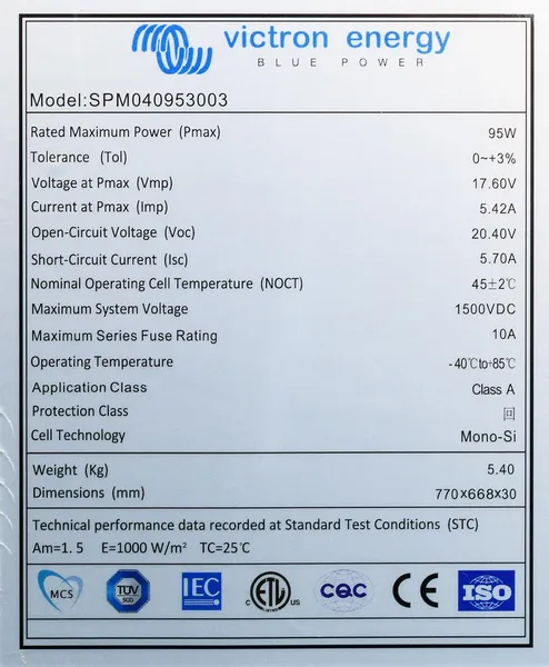 Solar Panel 95W-30 cells Mono 770x668×30mm series 4c