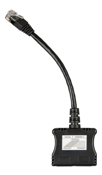 RJ45-splitter 1xRJ45 male/15cm cable/2xRJ45 female - imagine 4
