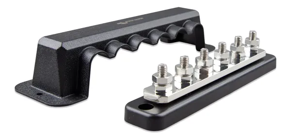Busbar 250A 2P with 6 screws +cover - imagine 2